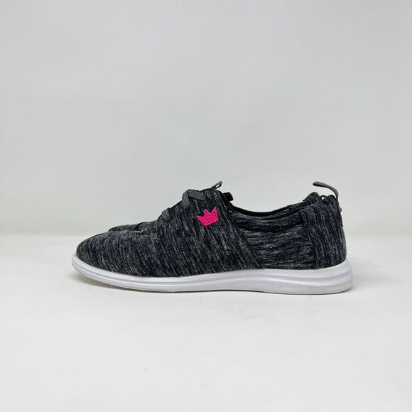 Brunswick Envy Charcoal Pink Logo Casual Lace Up Flat Sneakers Women's Size US 6 - Picture 2 of 9